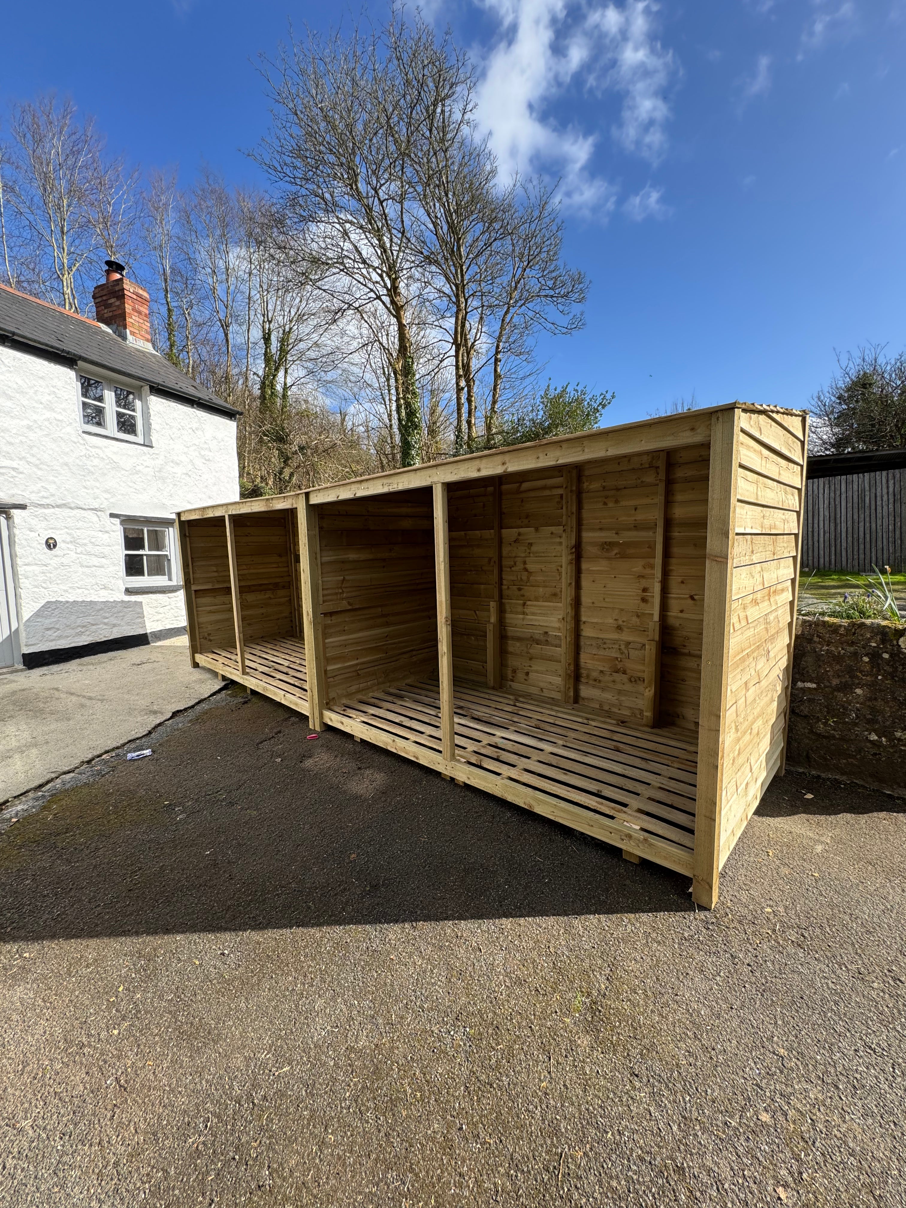 Bespoke Built Log Store