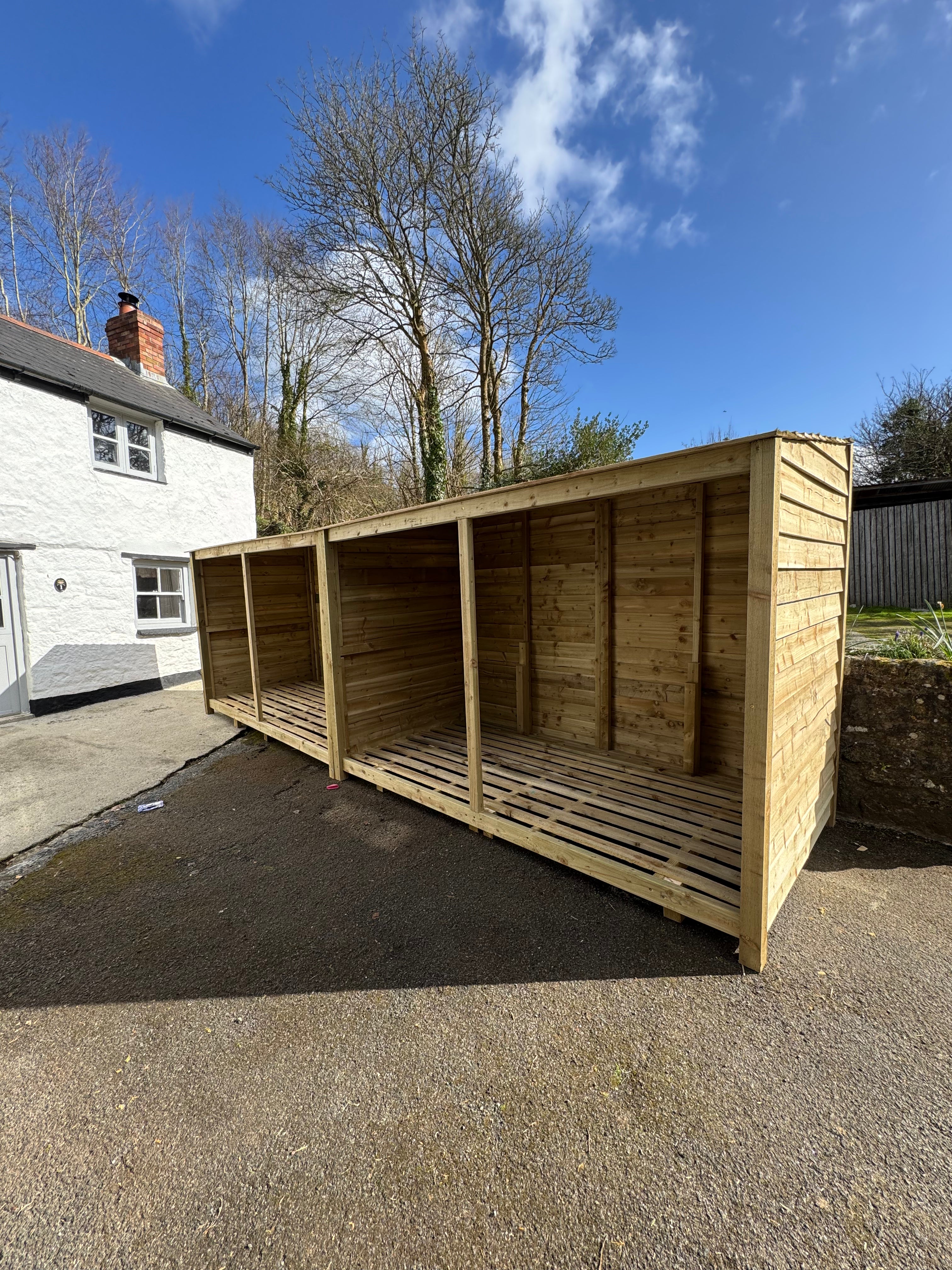 Bespoke Built Log Store